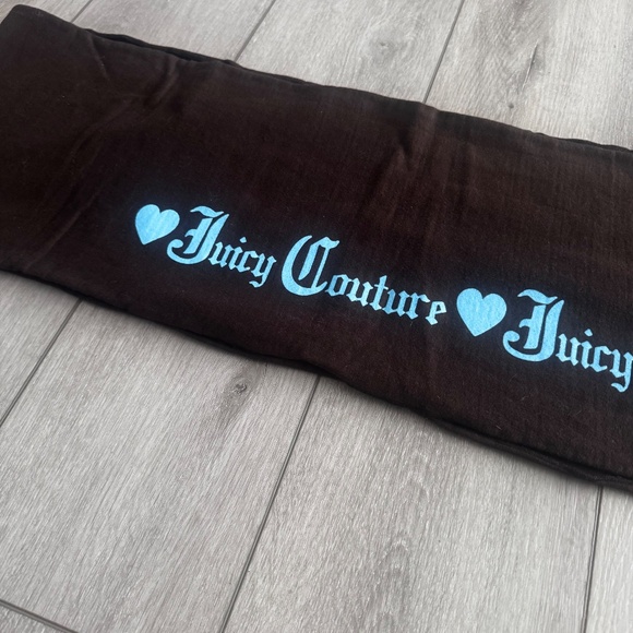 VINTAGE 2000'S Y2K Juicy Couture Scarf with Blue Logo - Picture 2 of 5